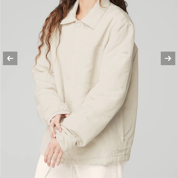 EUC alo yoga - Legend Jacket - color: bone - size XS - Picture 4 of 9